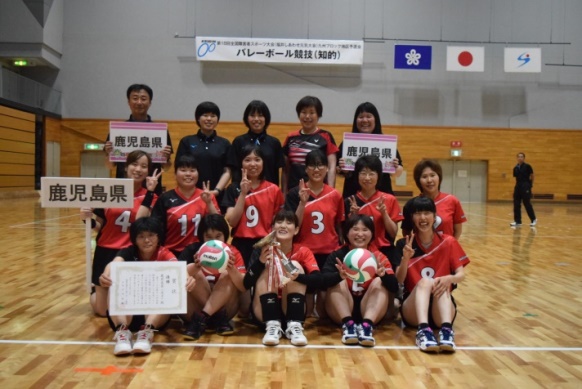 写真:女子優勝 鹿児島県