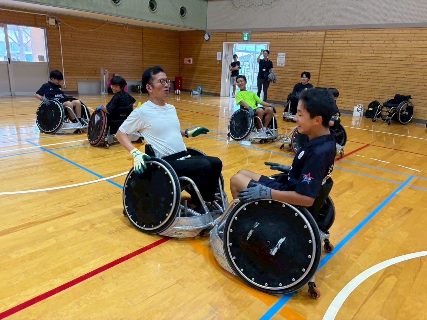 写真:車いすラグビー②