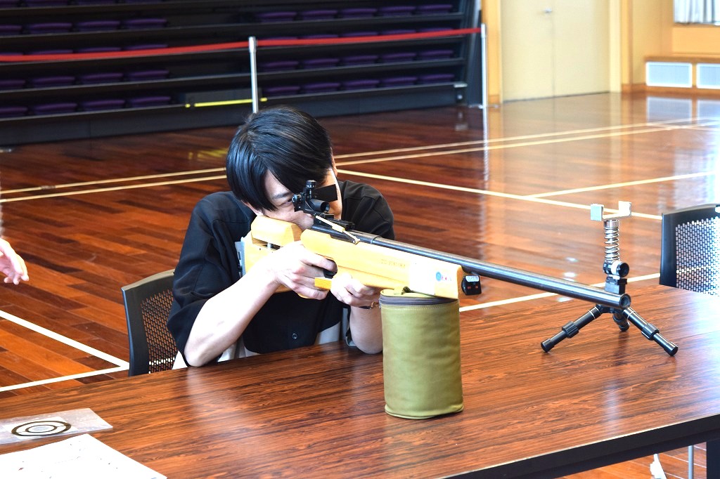写真:ライフル射撃 体験会②